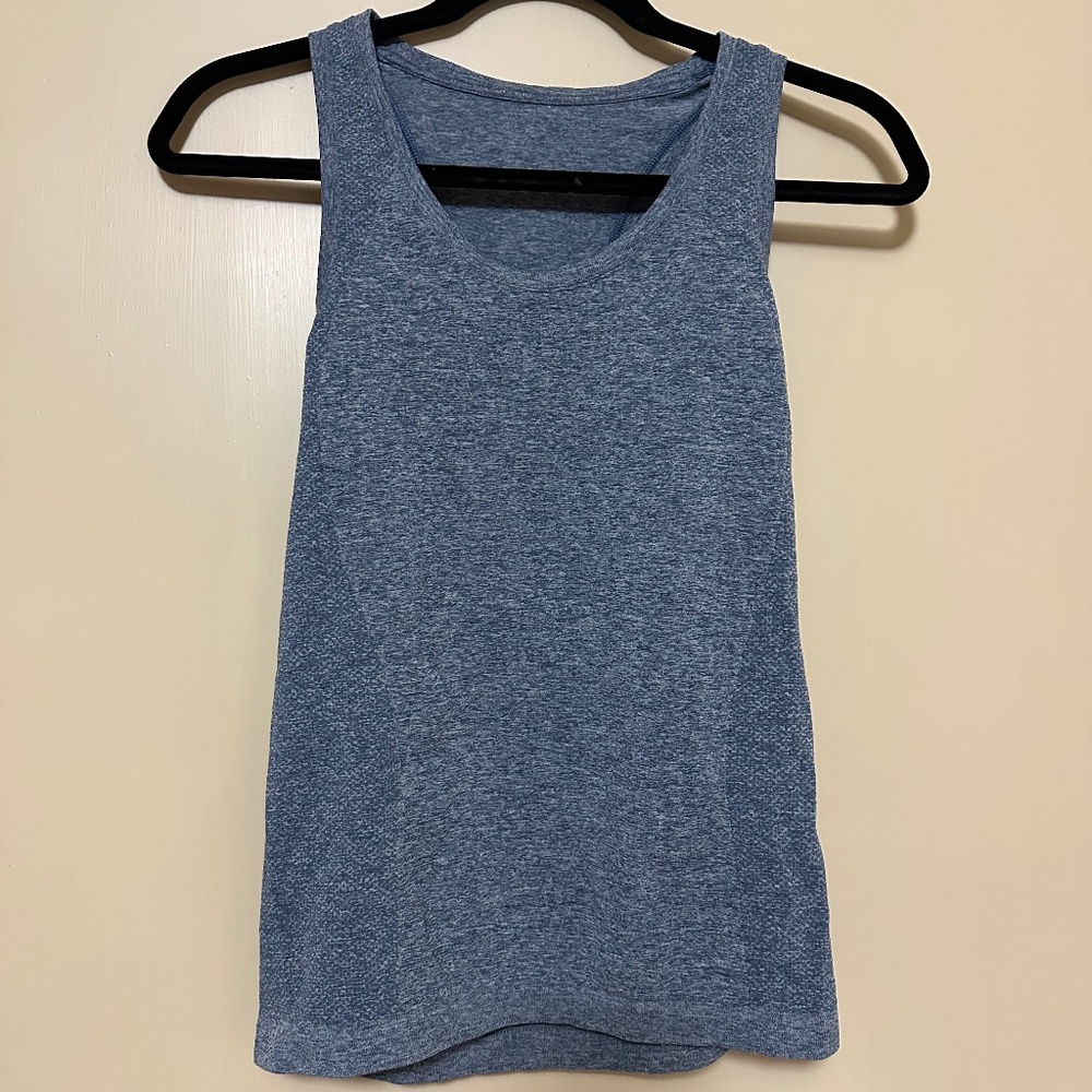 Sweaty Betty Athlete Seamless Racerback Tank, Small in Endless Blue